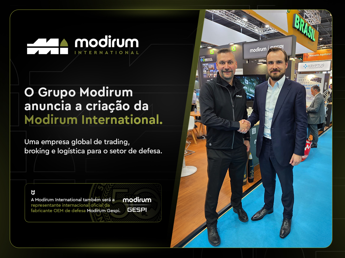 Modirum Group Anuncia a Modirum International como sua Representante Oficial para Fortalecer Vendas e Parcerias Globais no Setor de Defesa