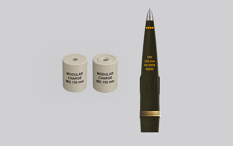 155 mm Extended Range (ERFB) Ammunition